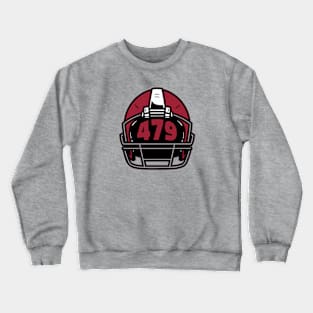 Retro Football Helmet 479 Area Code Fayetteville Arkansas Football Crewneck Sweatshirt